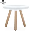 2019 short leg wooden leg fibreglass top coffee table bijzettafel side tables for bedroom