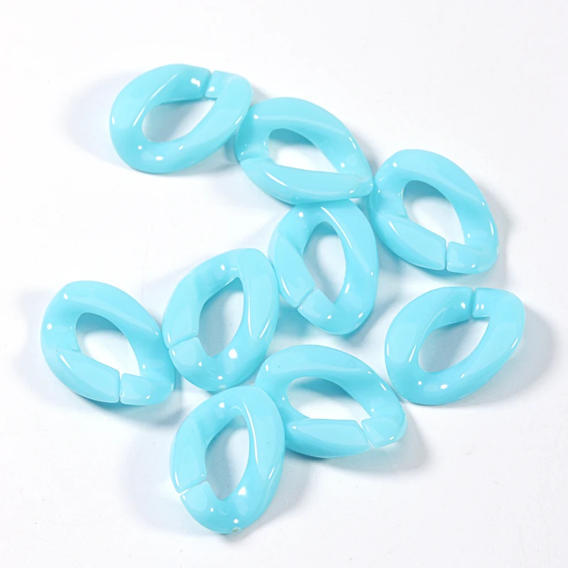 

Wholesale Acrylic Colorful Bag Accessories Chain Link Clasp For DIY Chain Making, Picture