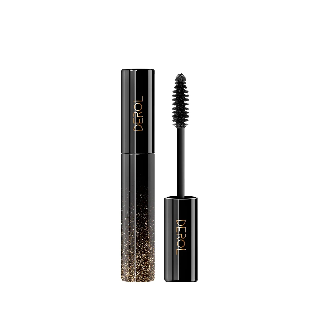 

High Quality Gold Shiny Mascara Thick Curly Waterproof Long Slim Makeup Mascara