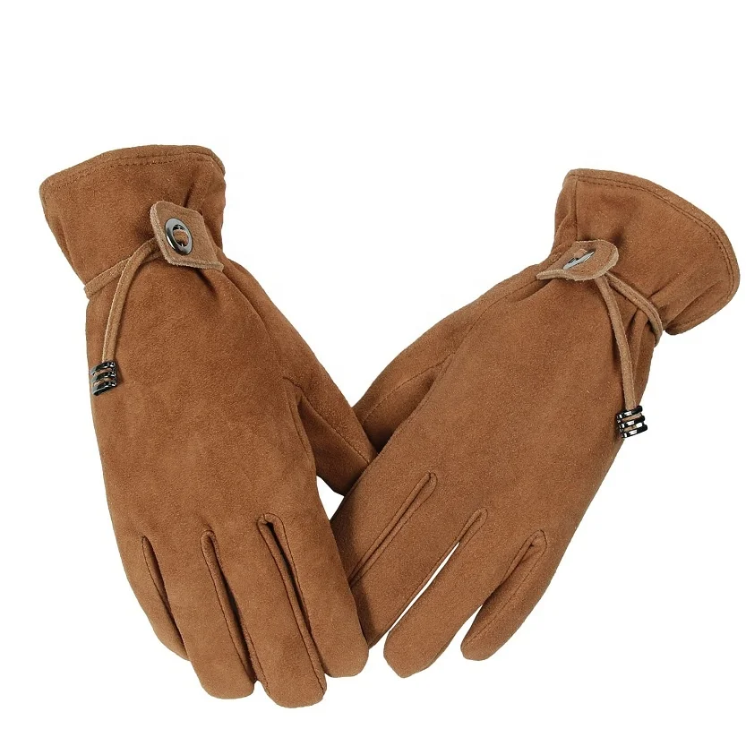 
Ozero Fashion Winter Gloves Deerskin Leather Driving Touch Screen Gloves Women. 