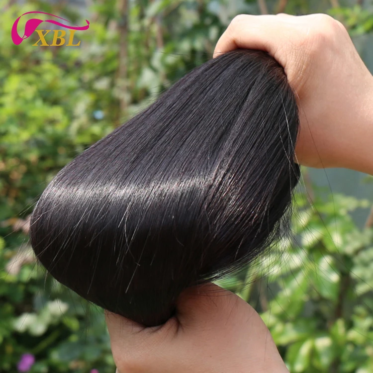 

XBL Best Selling Products Straight Virgin Hair Bundles 1/3 Piece 8-26 Inch Natural Black Human Hair Weave Bundles