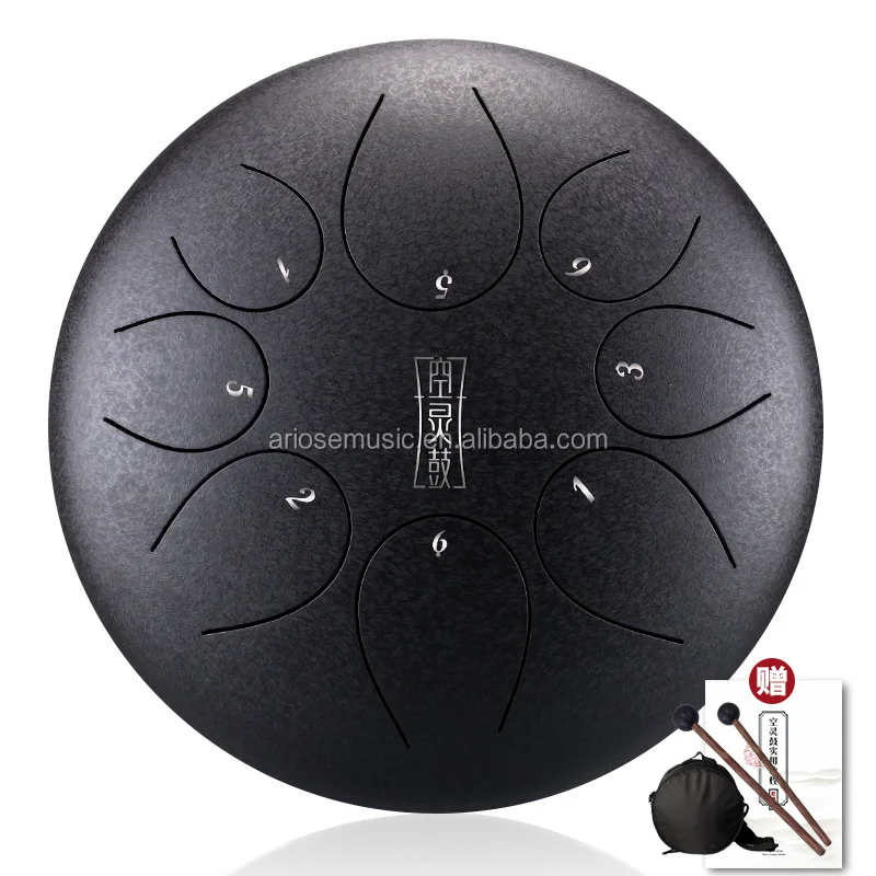 Best Musical Instrument Steel Tongue Drum 8 Note 6'' 8'' 10'' 12