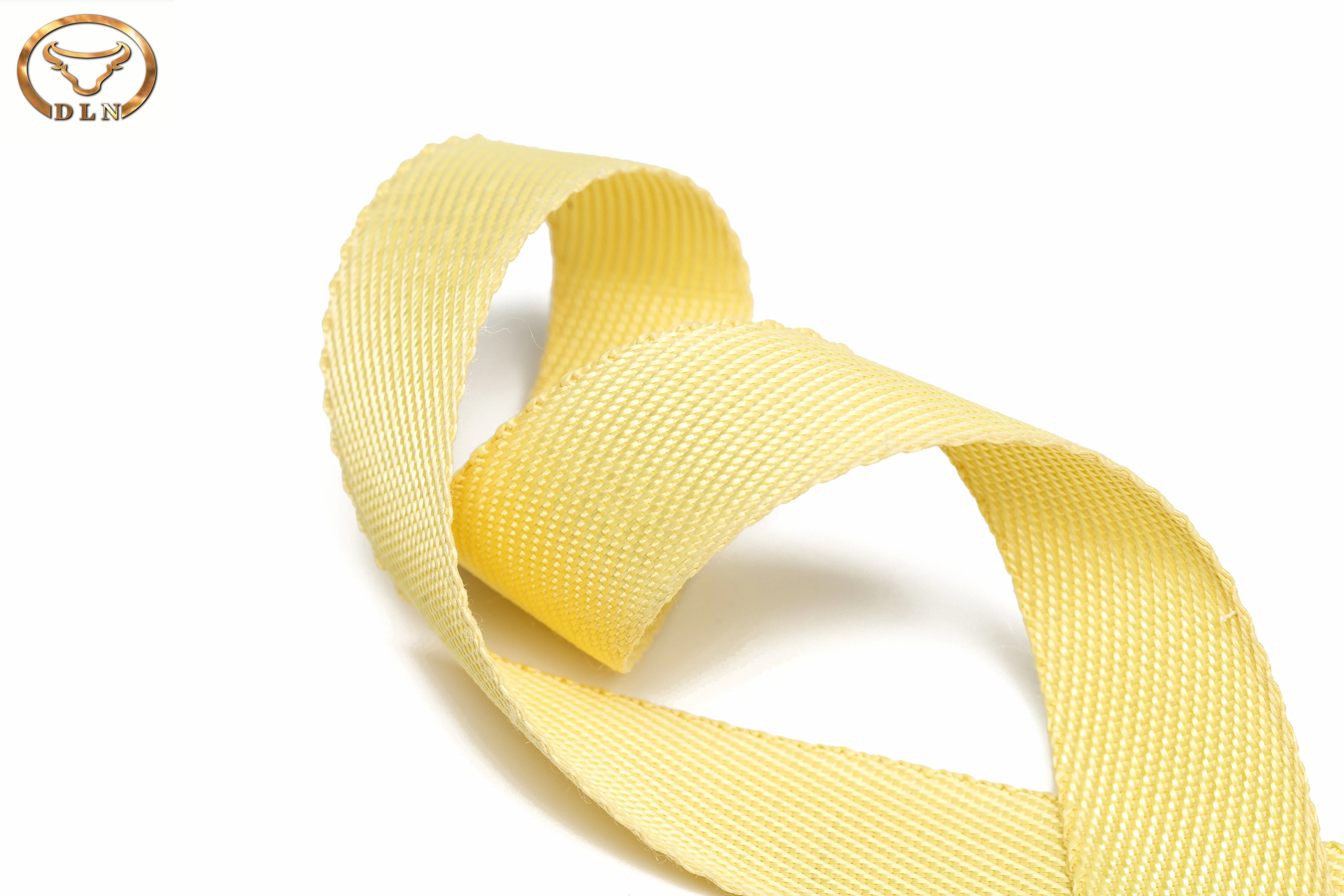 
High temperature resistant and abrasion resistant yellow aramid tapes width from 25mm to 100mm 