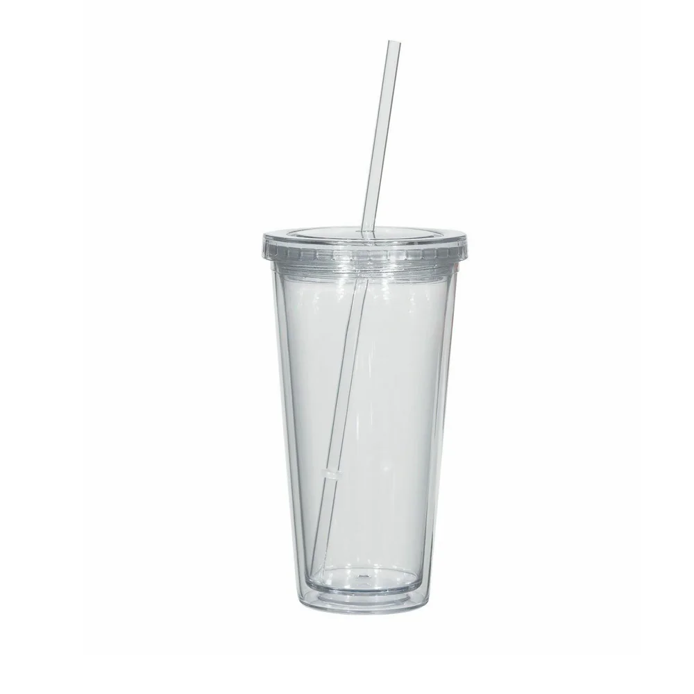 

Hard plastic Bubble Tea Tumblers Star bucks Double wall straw cup, Confetti color