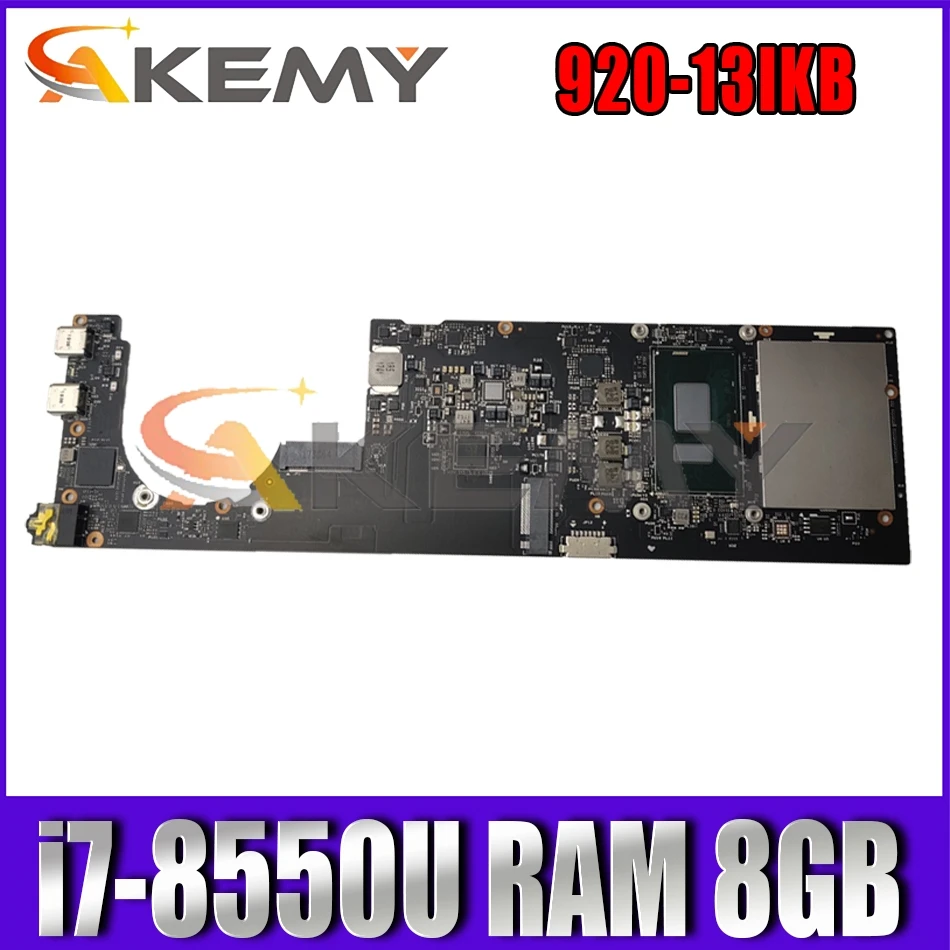 

For Yoga 920-13IKB laptop motherboard NM-B291 motherboard W/ CPU i7-8550U RAM 8GB 5B20Q09627 5B20Q09662 Mainboard