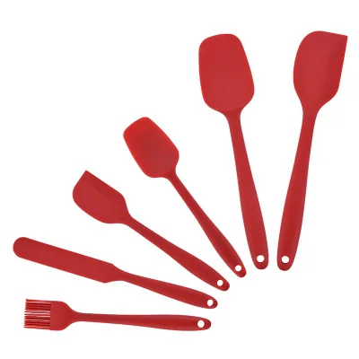 

6 Piece Silicone Spatula Set Heat-Resistant Spatula Kitchen Utensils Set for Cooking, Baking and Mixing, Customized