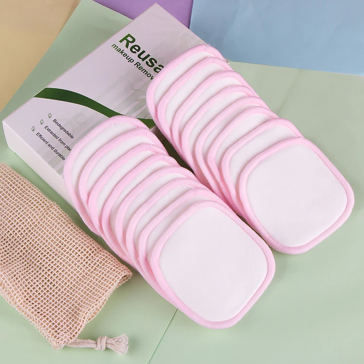 

Cruelty Free Reusable Eye Face Reusable Makeup Remover Pads Bamboo With Mesh Bag, Reference color card