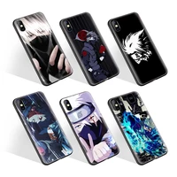 

Custom UV print Black soft Phone case for iPhone 5 6 5S 6s SE 7 8Plus 11 Pro Max X XR XS Anime Naruto Kakashi cover case