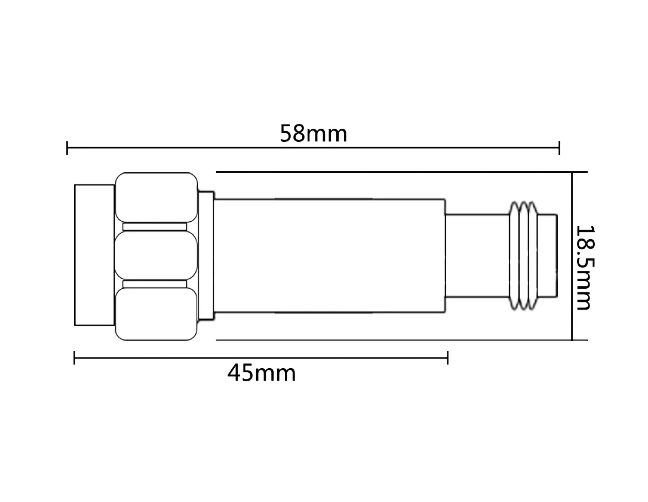 10-40dbi attenuator sma female to male 2W rf coaxial adaptor attenuator details