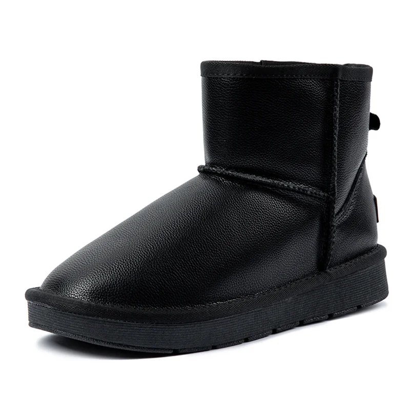 

Wholesale Fashion Big Size Winter Sports Cotton Plus Velvet Thick Solid Color Casual Men's Snow Boots