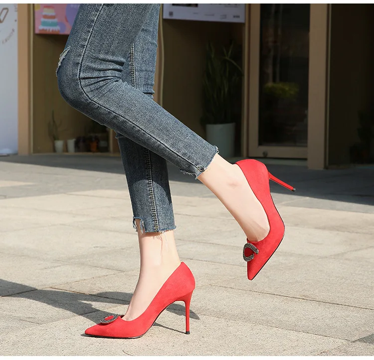 

1211-90 Fashion plus size shoes and women's pumps women high heel shoes
