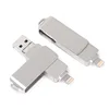 2019 Latest Portable Mobile Phone Hard Disk Car Music Metal Three Way U Disk Custom Three in One U Disk