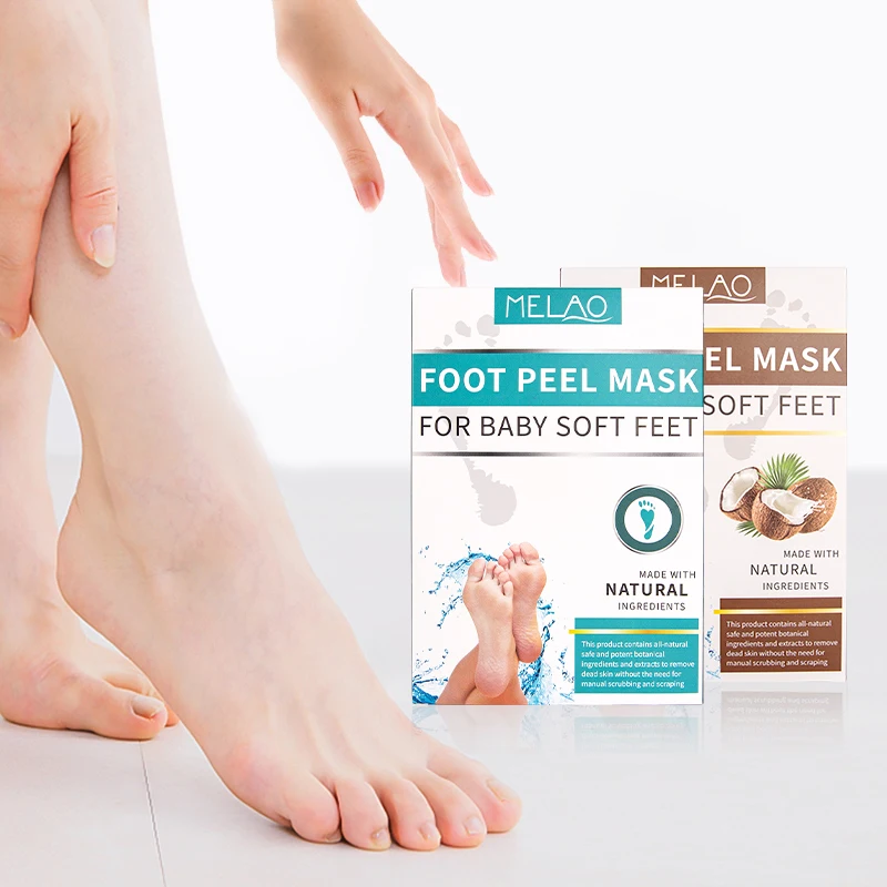 

Foot Mask Foot Wholesale Private Label Natural Organic Lavender Coconut Foot Peel Mask Peeling Nourishing Feet Skin