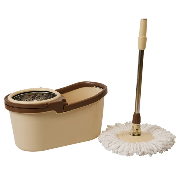 

Amazon Hot Selling Stainless Twisted Pole With Stainless Steel Cleaning Mop