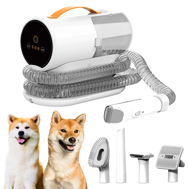 

Pet Grooming Tools and Vacuum Pet Hair Remover Large Capacity Dog Grooming Vacuum for Shedding with 5 Low Noise Dog Hair Dryer