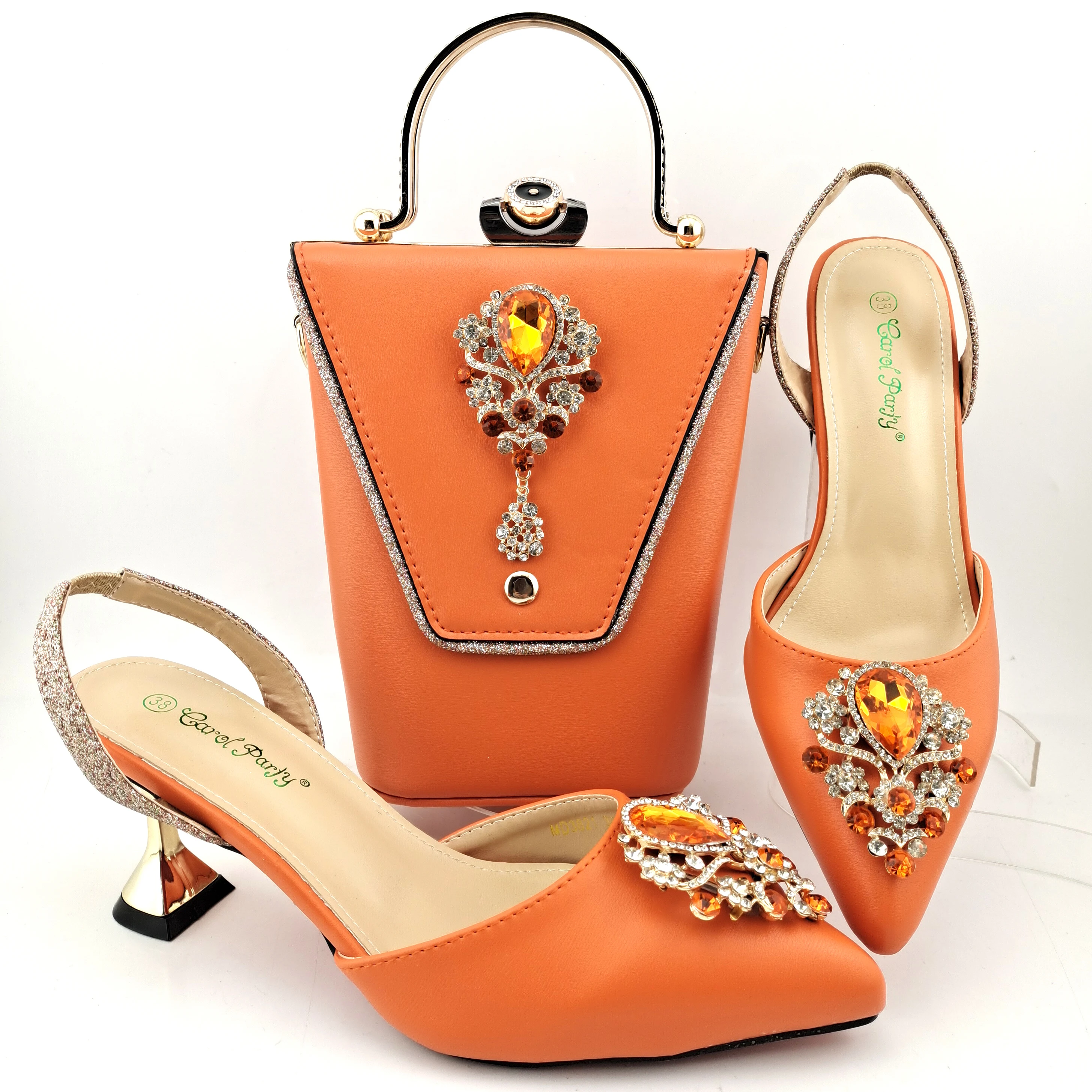 

New coming women designer ladies matching italian African shoes and bag set for Nigeria party shoes and purse, Black,fuchsia,gold,green,orange,purple,red,silver,sky blue
