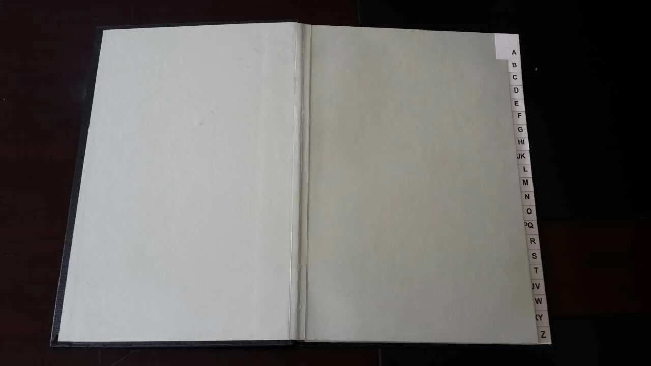 
Hot sale Hard Cover A-Z 22 sheets Signature Folder(customize what you want) 