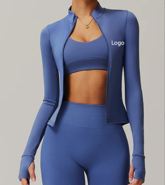 2025 New Style Sportswear Jacket Yoga Top for Women Gym Fitness Jacket With Zipper Long Sleeve Yoga Jacket