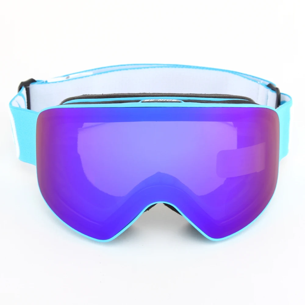 

outdoor Sports anti Scratch support small wholesale magnetic frameless designer best mirrored snowboard glasses snow ski goggles, 9 colors optional