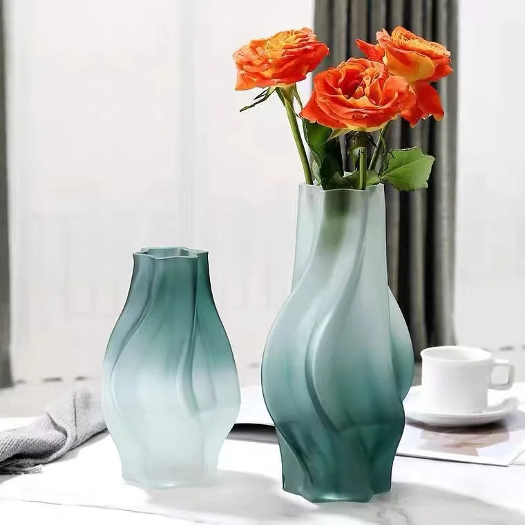 Contemporary Creative Glass Wall Vase for Sympathy Occasion Dried Flower Decoration Hotel Homestays Crafts