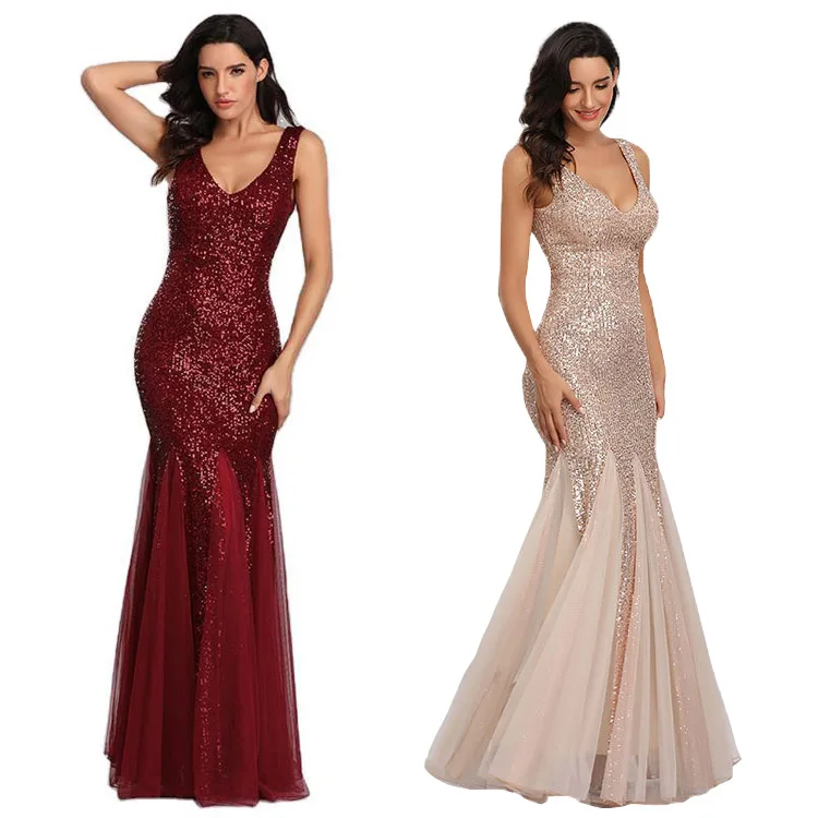 

Wholesale high quality fashion long mermaid prom dress, Customized color