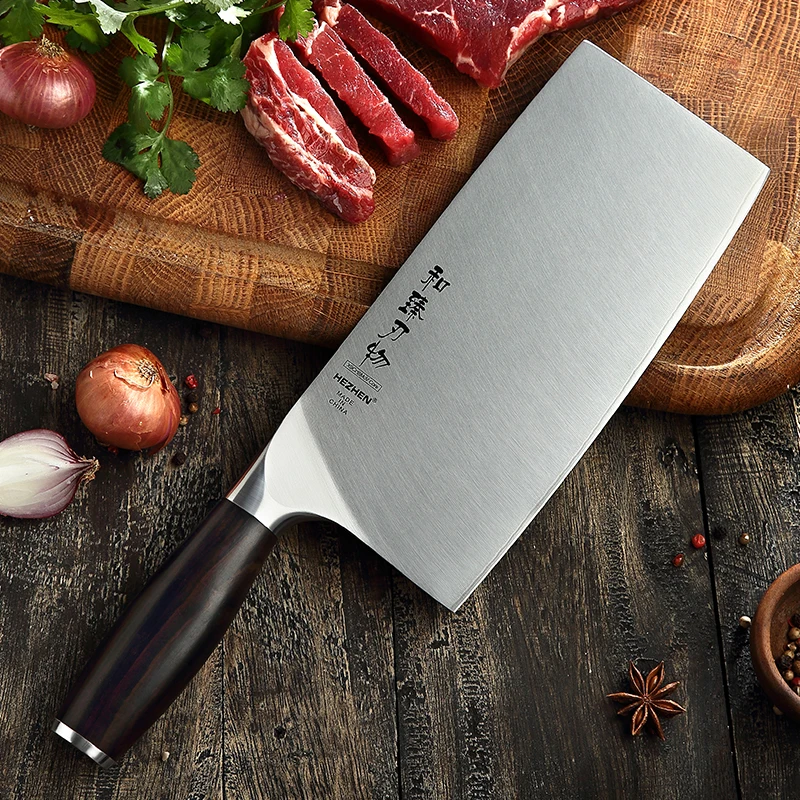 

8inch Chinese Stainless Steel kitchen chopper Knife with padauk wood