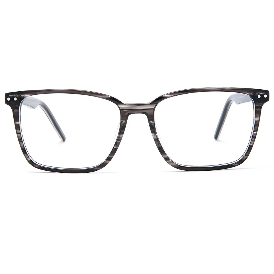 

Square Men Acetate optical frames high quality fashion classic acetate with metal Italy design eyeglasses frames, 5 colors