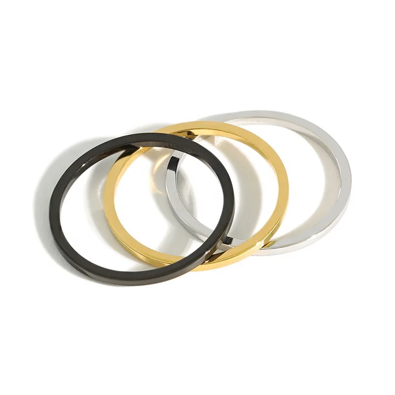 

NewSR275 wholesale silver 925 rings gold plated ring white black circle ring