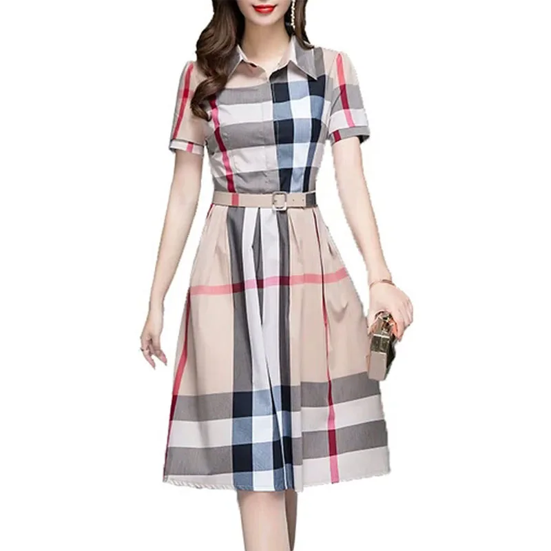 

ropa de mujeres new ladies dress wholesale clothes patchwork casual dress shirt women clothing, Red pink black blue white grey