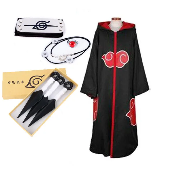 

Ecowalson Anime cosplay costume Akatsuki Uchiha Itachi Shuriken Forehead Headband Accessories suits cosplay Accessories, As shown