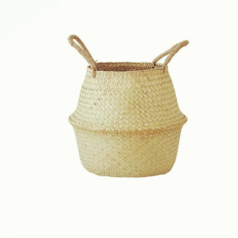 

Household plant stand flower pot seagrass storage basket, Can be customized