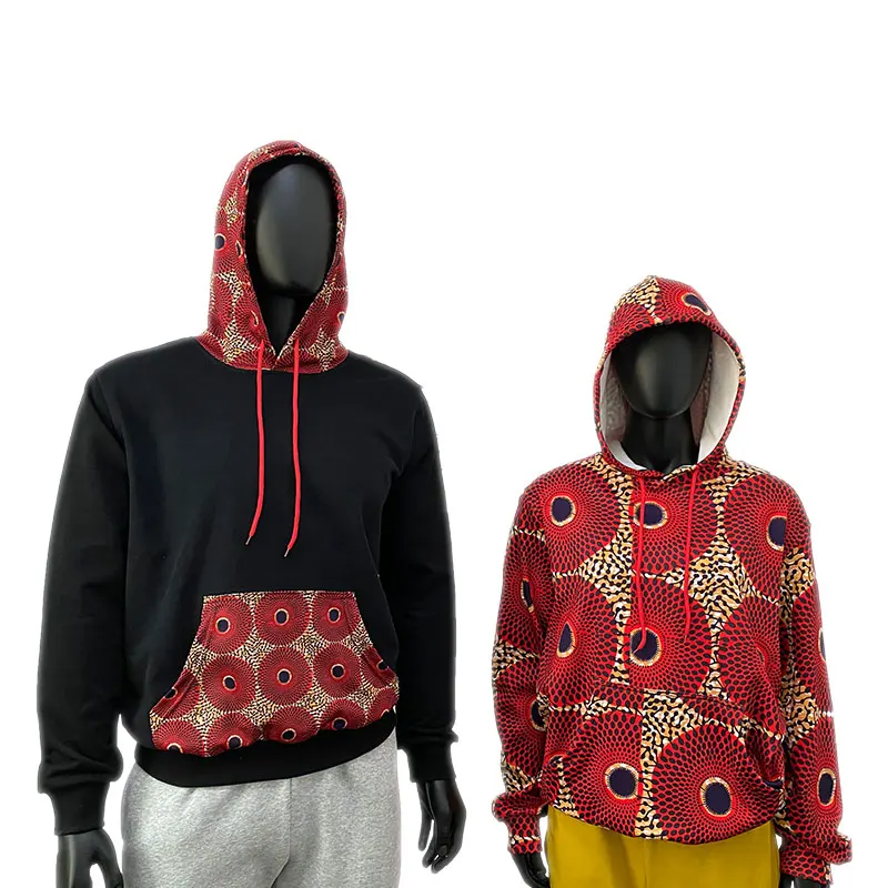 

Customized Africa wax Wholesale Hoodies Patchwork Print Fabric Sweatshirts African Clothing For Couples clothing south africa, Customized colors