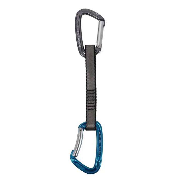 

UIAA CE 25kN express quickdraw climbing super strong sling 2 carabiners rock climbing gear, 4 colors/customized color