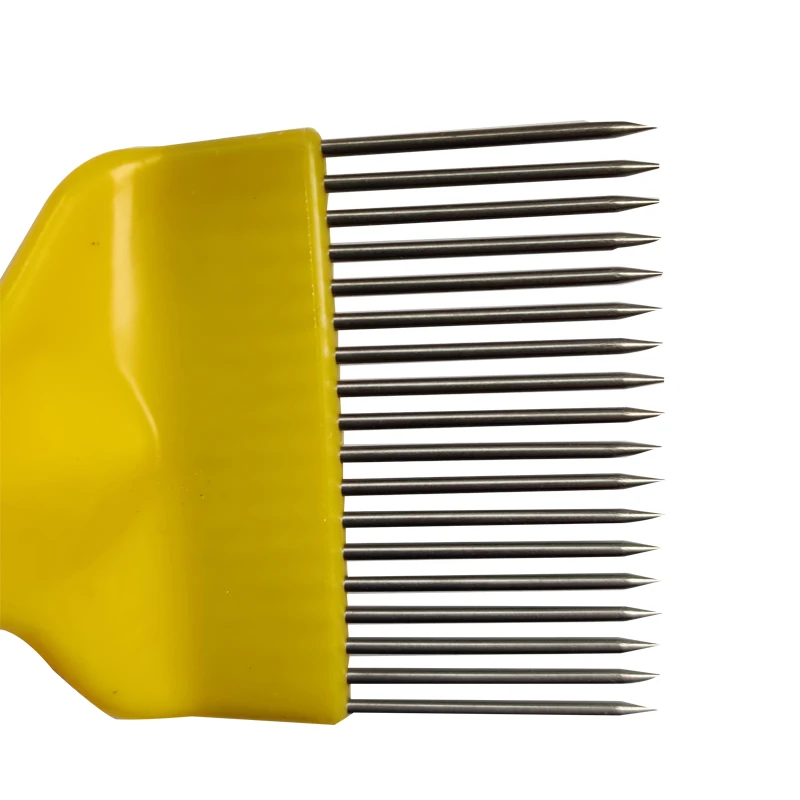 Orange Beekeeping Equipment Stainless Steel Needle Honey Uncapping Fork Hive Tools for Sale