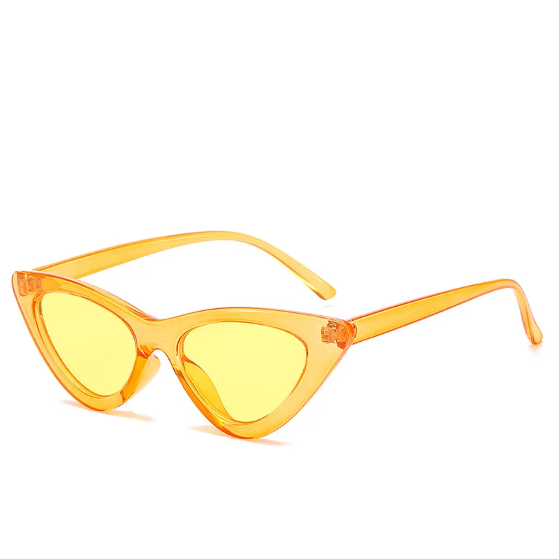 

2022 Wholesale custom logo women newest fashion triangle shades sun glasses leopard cat eye sunglasses