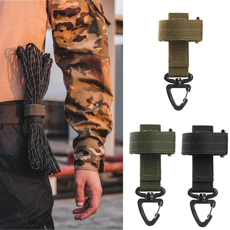 

Multi-purpose Glove Hook Military Fan Outdoor Tactical Climbing Rope Storage Buckle Adjust Camping Glove Hanging Buckle