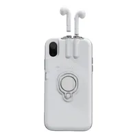 

Power bank battery phone case for airpods 1 2 for iphone X case 2 in 1 ,charging back case for airpods 1 2 handsfree protective