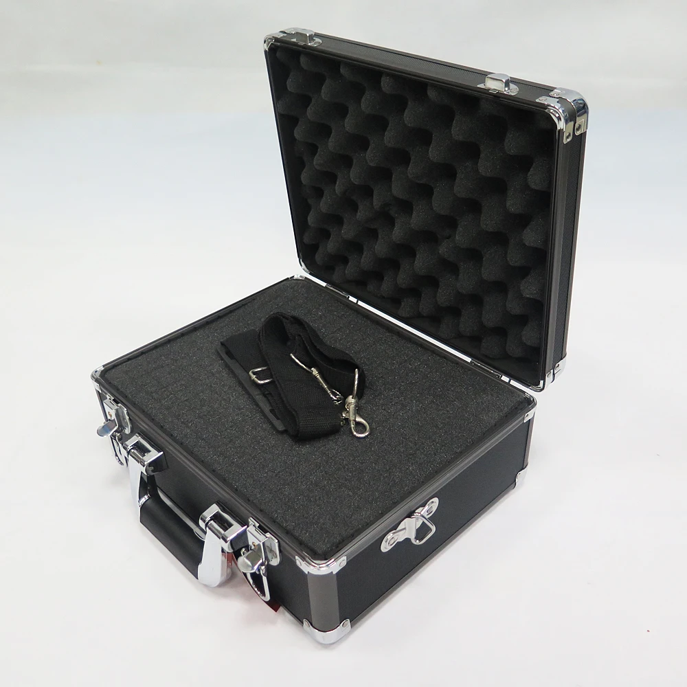 Durable Black Aluminum Carrier Camera Case Custom Foam For Camera