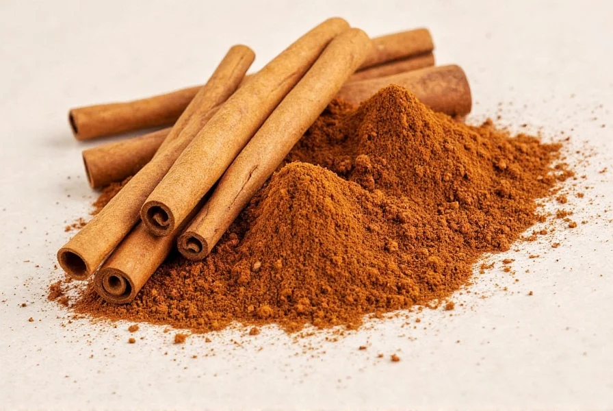 Thick, rough cinnamon sticks grouped together