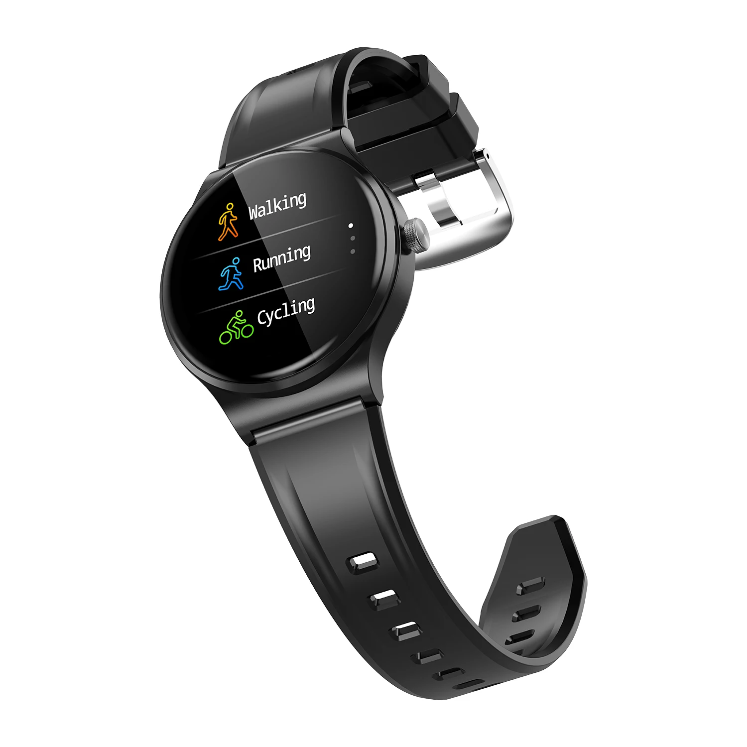 

New S30 Touch Screen Sports Heart Rate Blood Pressure Sleep Monitoring IP67 Smart watch, Balck