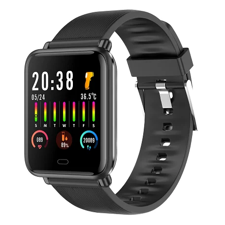 

Vivistar New Arrival 1.3 inch Smart Watch Q9T Smartwatch With Body Temperature Heart Rate Blood Oxygen Thermometer CE RoHS