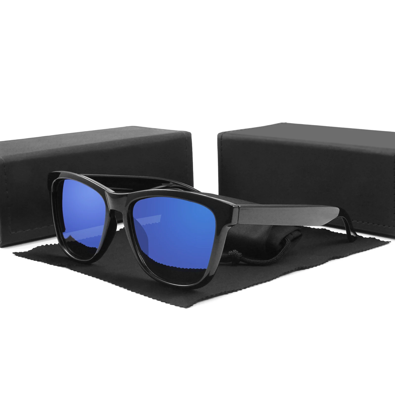 

polarized china manufacturer custom logo uv400 ce promotion high quality black sunglasses
