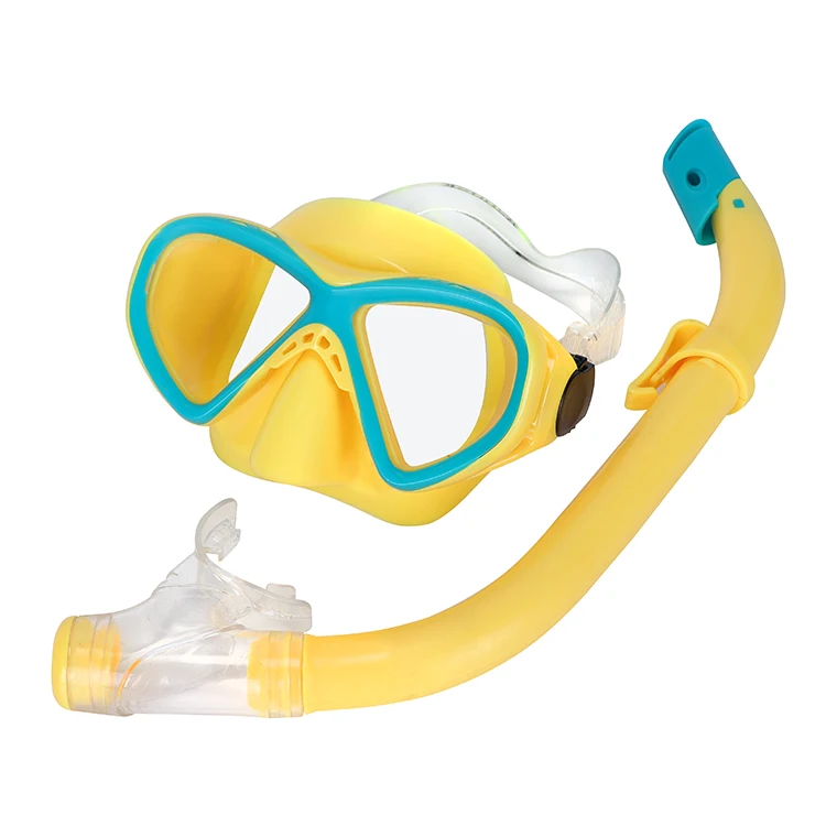 

current stock large-frame diving mask with snorkels set PVC diving masks equipment for diving for teenager