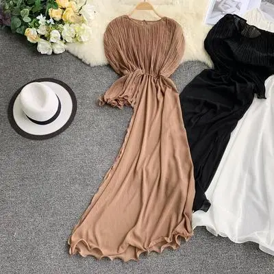 

New design women fashion pure color irregular long chiffon blouse tops