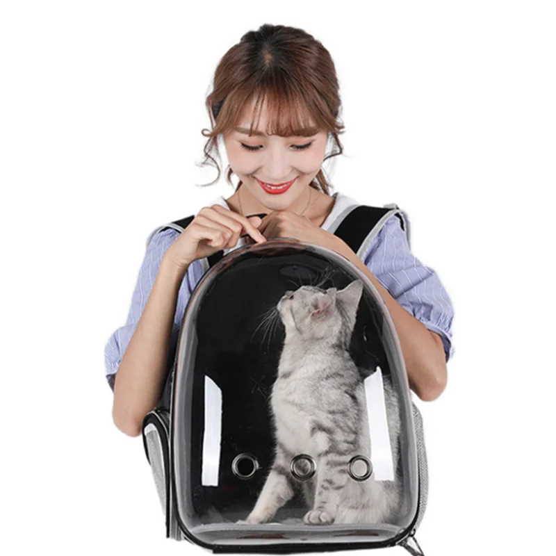 

wholesale out portable transparent space capsule pet bag backpack factory supplies breathable cat carrier