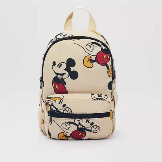 

Wholesale factory detachable Mickey pattern 2021 new backpack belt bag two in one sets, Picture