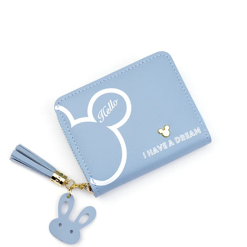 

2021 New Cartoon Coin Purse Zip short Wallet with tassel