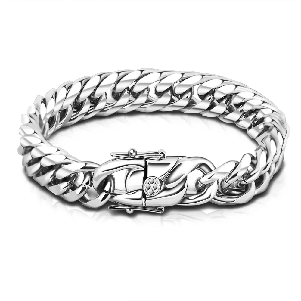 

2022 Wholesale High Quality Silver Stainless Steel Mens Bracelets