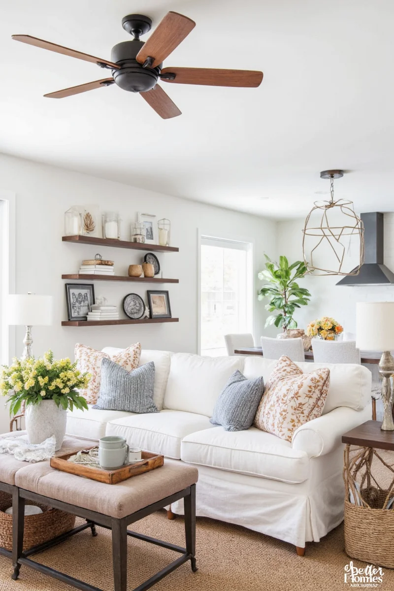 Personalized Wall Art in a Modern Farmhouse Family Room