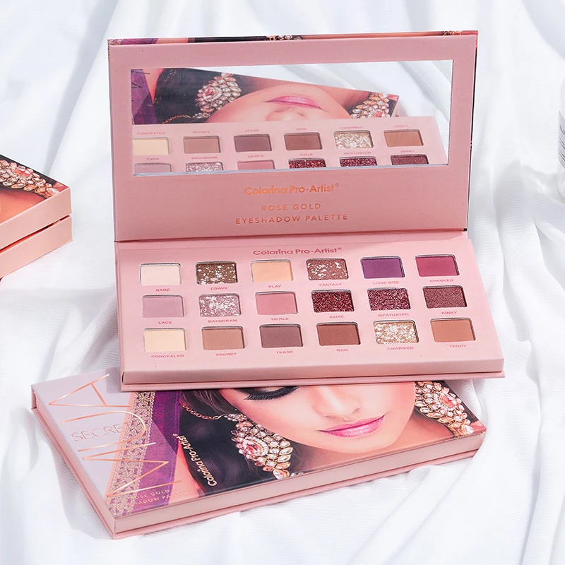 

Colorina Makeup Cosmetics High Pigment Customized Private Logo Vagan Halal Best 18 Colors Eye Shadow Palett, 1 set